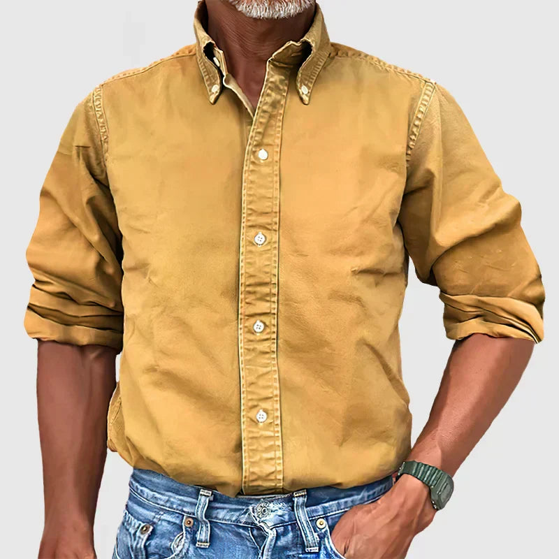Men's Long Sleeve Shirt Classic Cotton