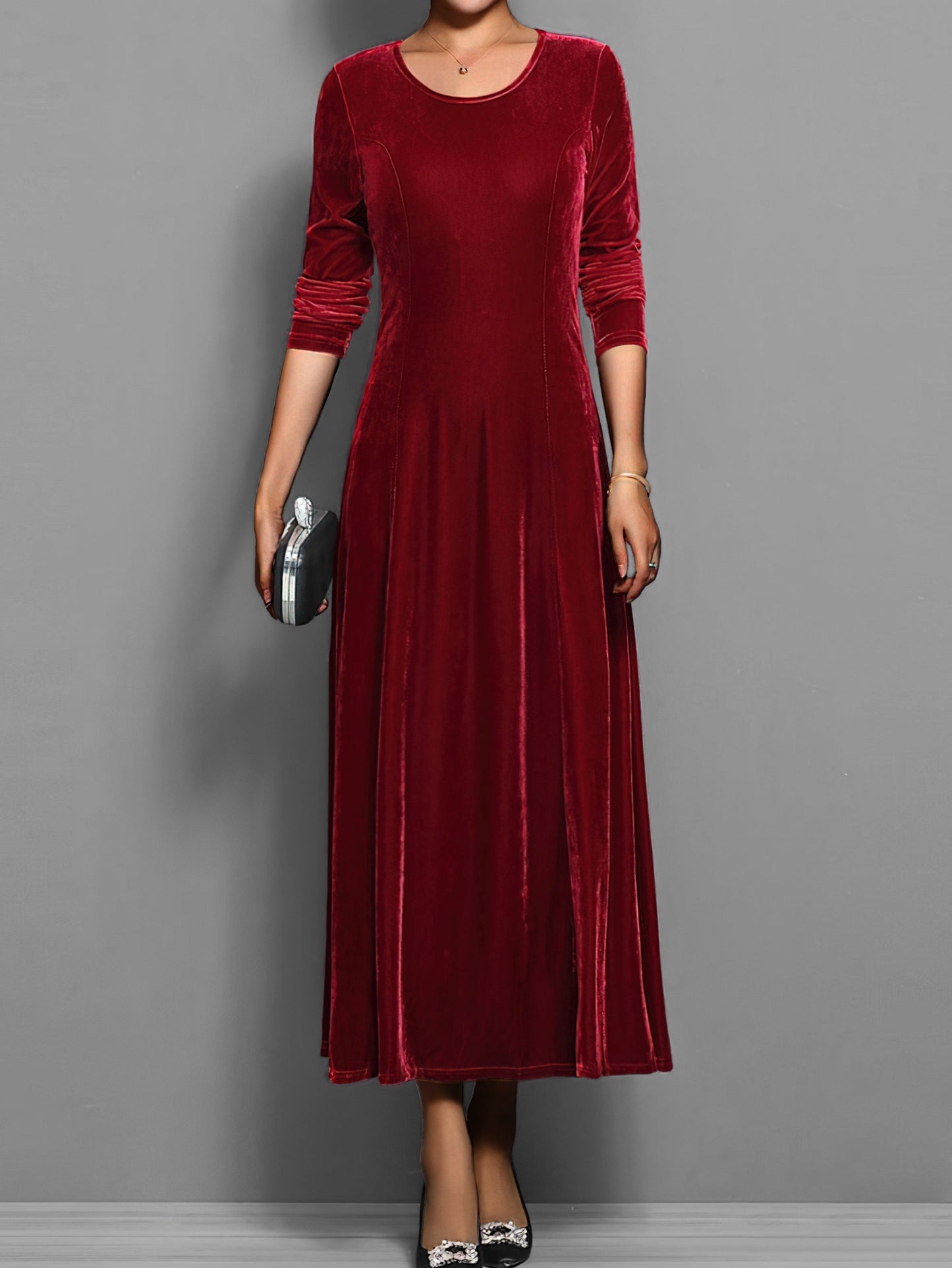 Women's Maxi Dress Long Sleeves