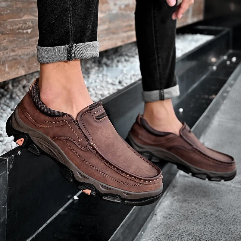 Men's Slip-On Loafers Casual Round Toe