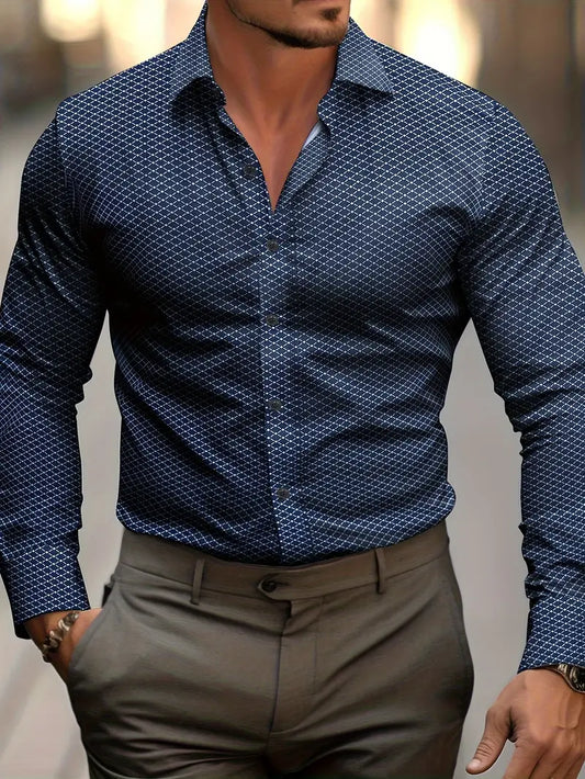 Men's Checkered Shirt Comfortable Fit - Vonnera