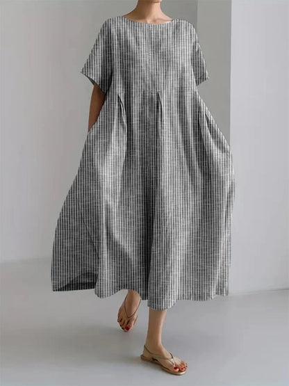 Bianca Women's Casual Long Dress Comfortable Retro Style