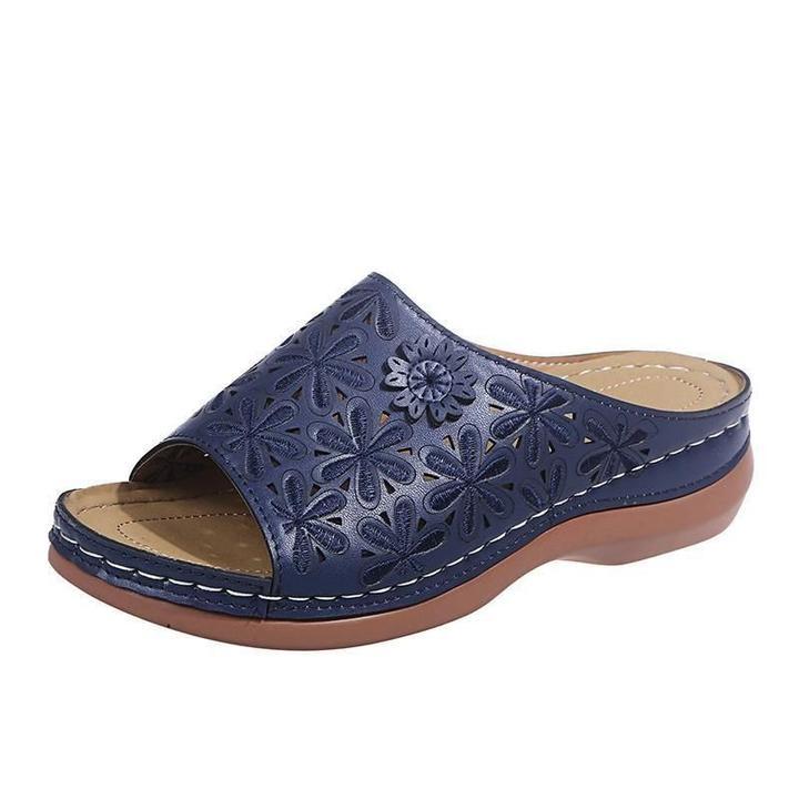 Women's Orthopedic Flat Sandals Cushioned Beige