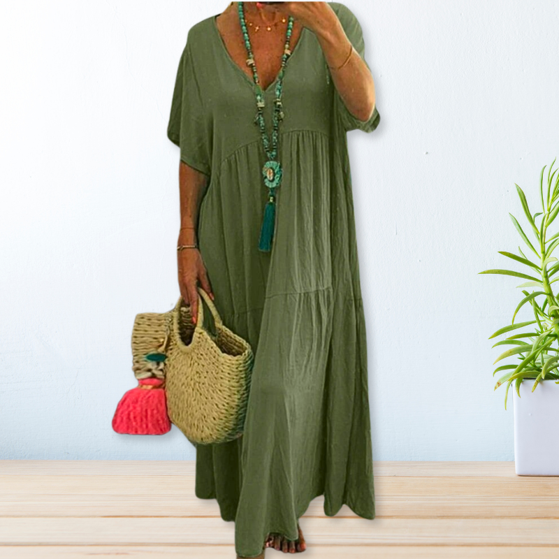 Clover | Women's Draped Elegant Dress