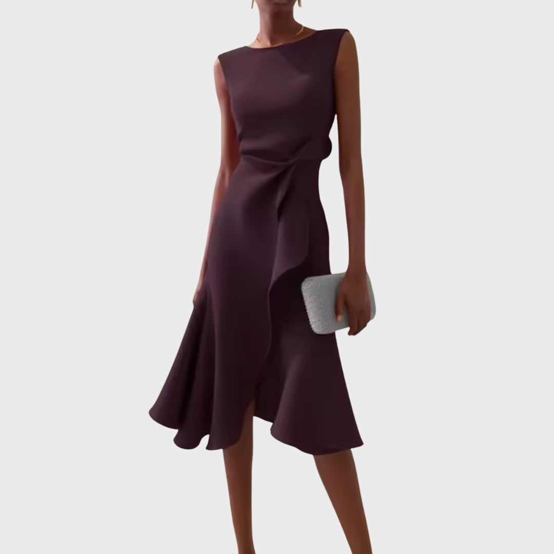 Women's Asymmetric Midi Dress