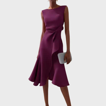 Women's Asymmetric Midi Dress