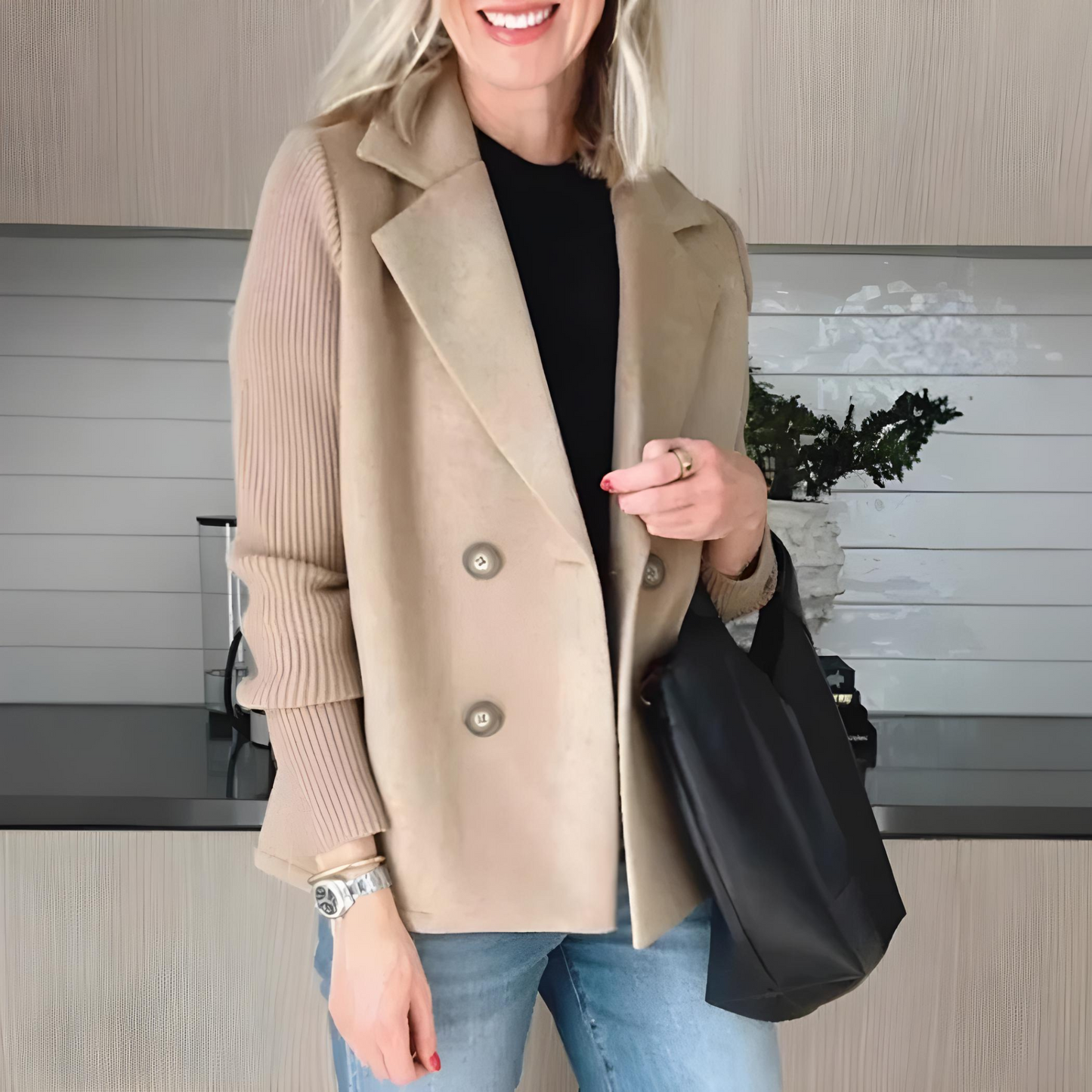 Elegant Tailored Wool Coat
