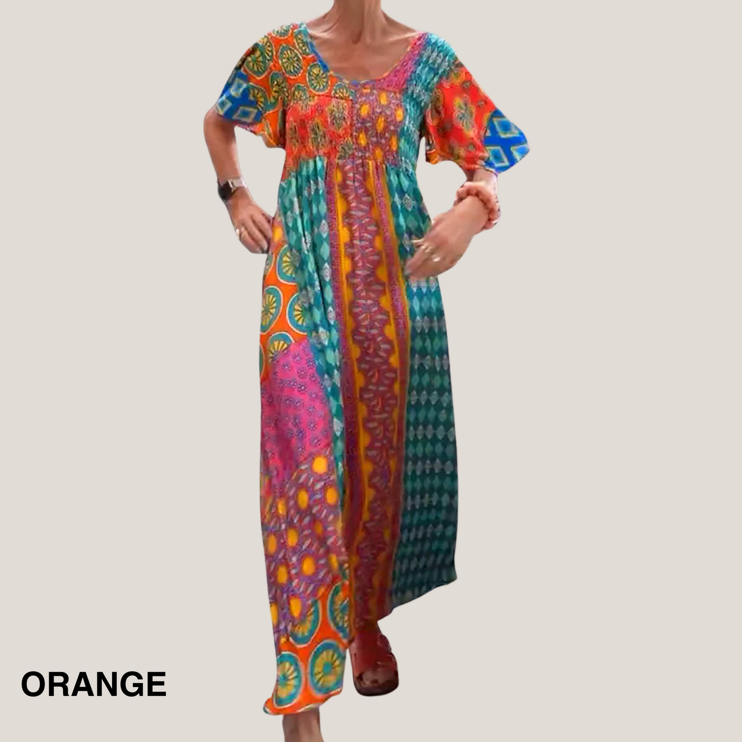 Women's Paisley Midi Dress - Vonnera