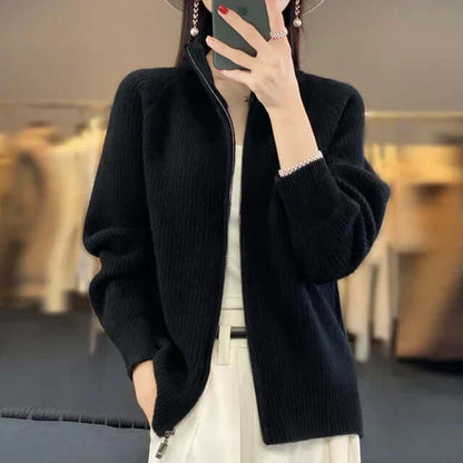 Women's Knit Cardigan Long Sleeve Cozy Sweater
