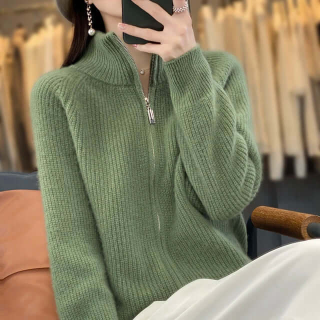 Women's Knit Cardigan Long Sleeve Cozy Sweater