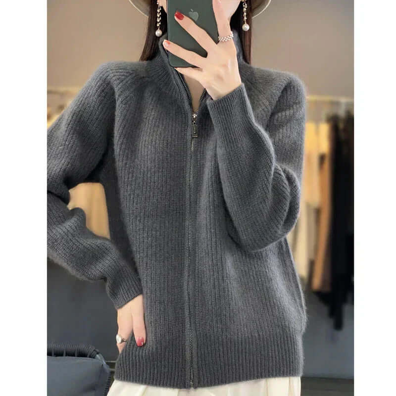 Women's Knit Cardigan Long Sleeve Cozy Sweater