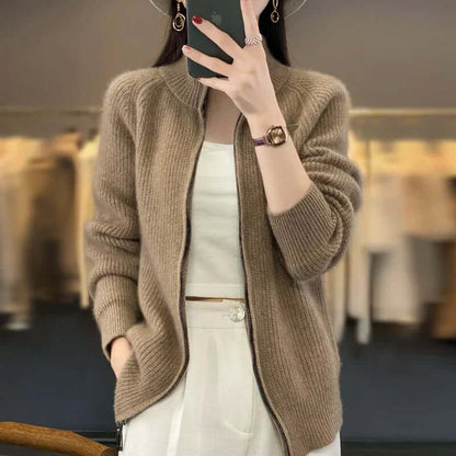 Women's Knit Cardigan Long Sleeve Cozy Sweater