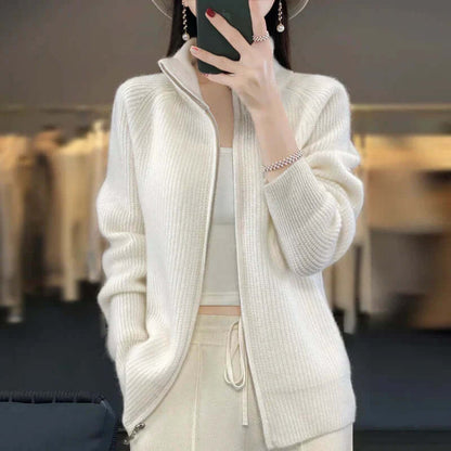 Women's Knit Cardigan Long Sleeve Cozy Sweater