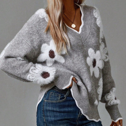 Women's Flower Sweater - Vonnera