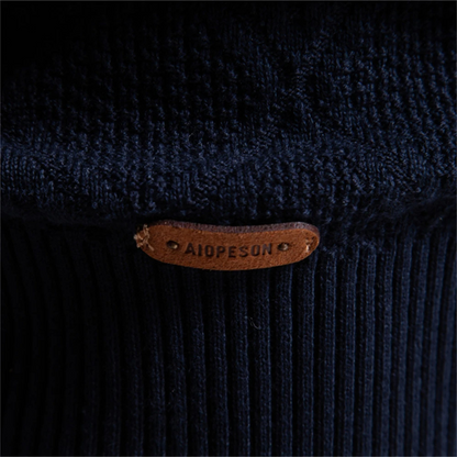 Kensington Men's Diamond Knit Polo Sweater