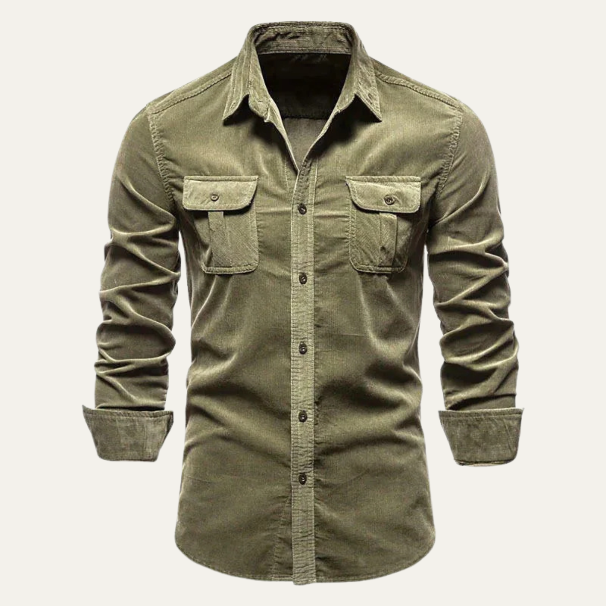 Norwick Men's Corduroy Shirt Button Down Casual