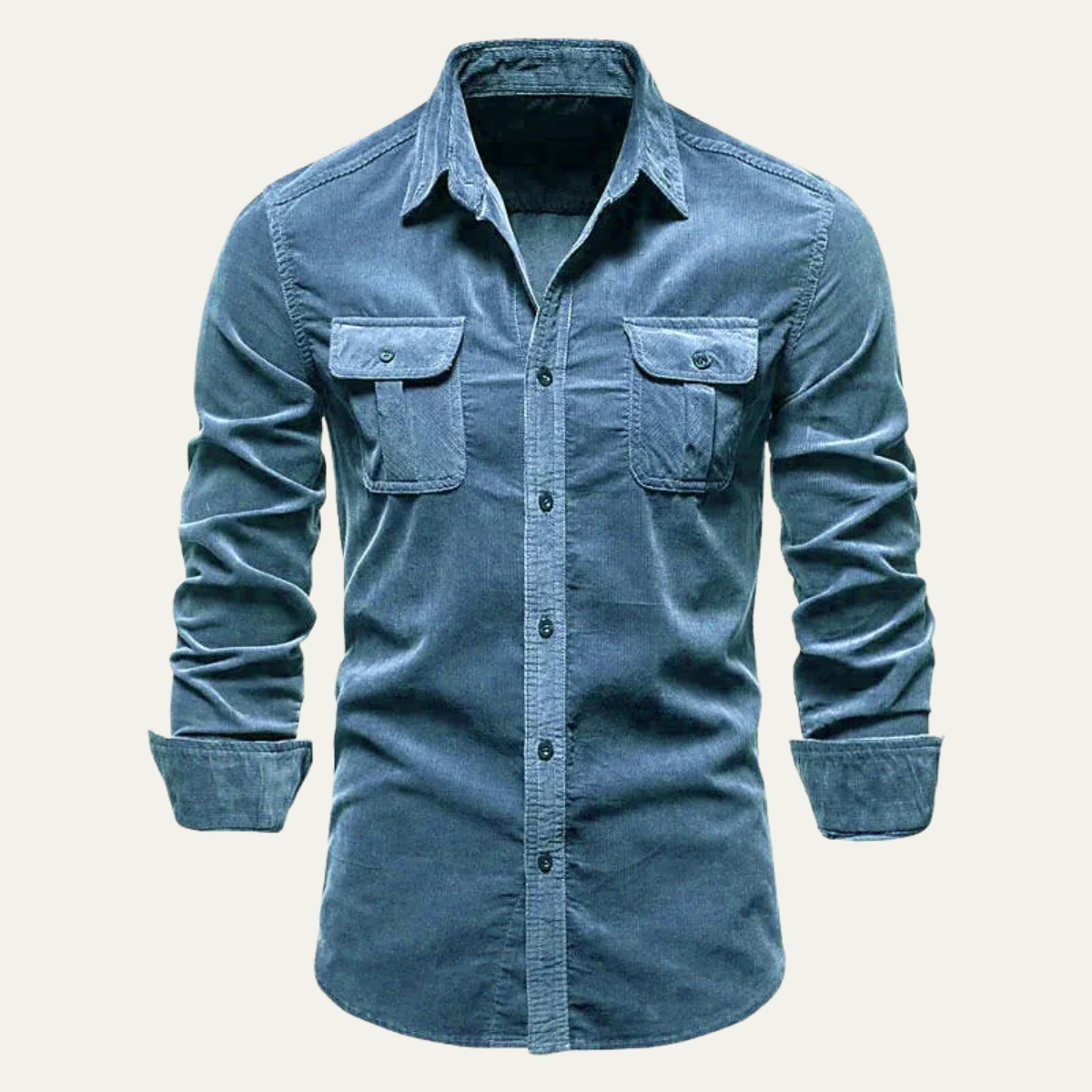 Norwick Men's Corduroy Shirt Button Down Casual