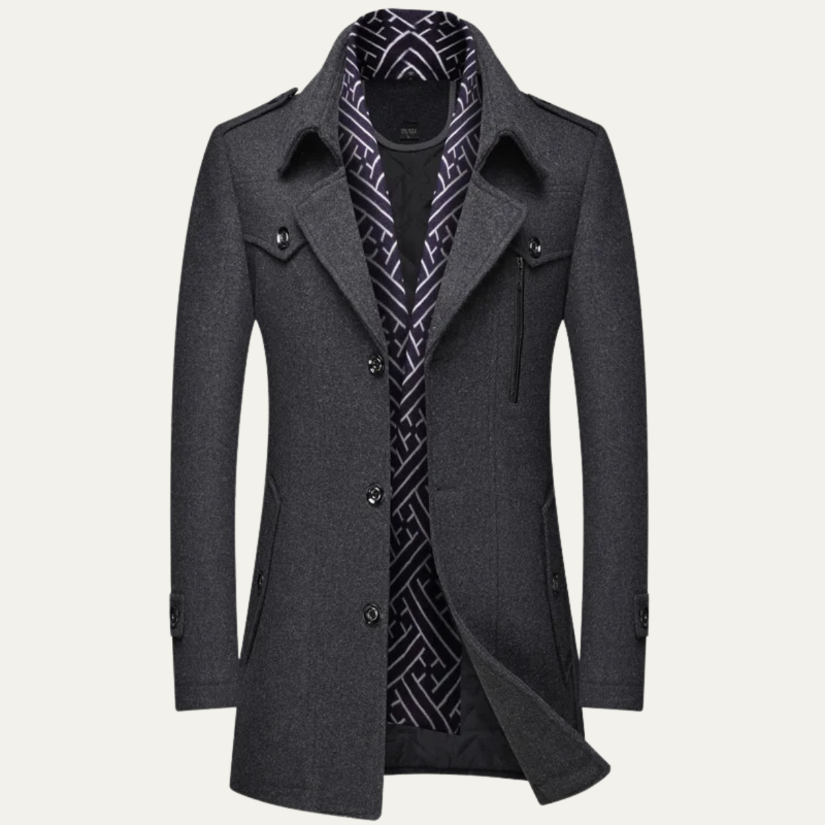 Avebury Men's Double Breasted Trench Coat