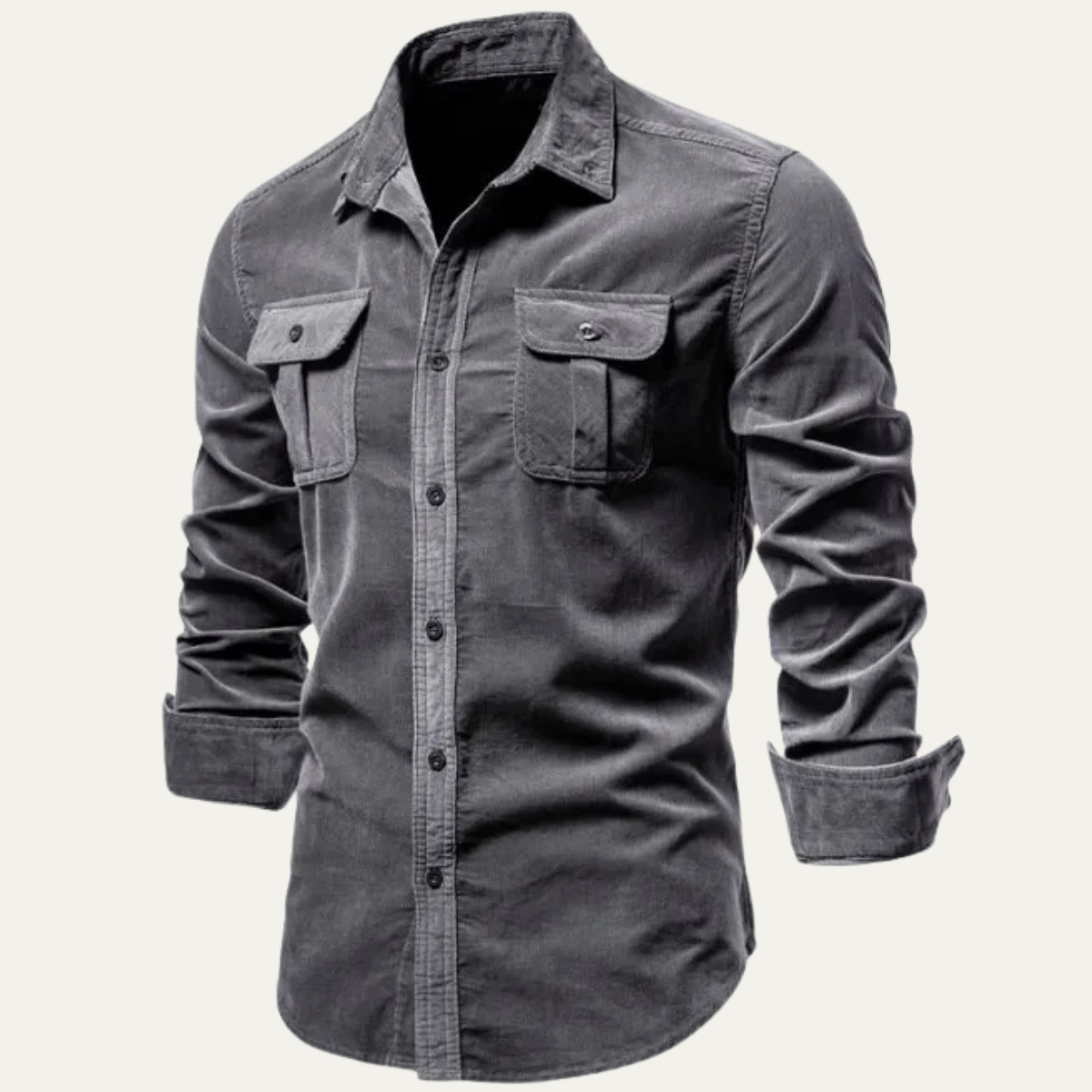Norwick Men's Corduroy Shirt Button Down Casual