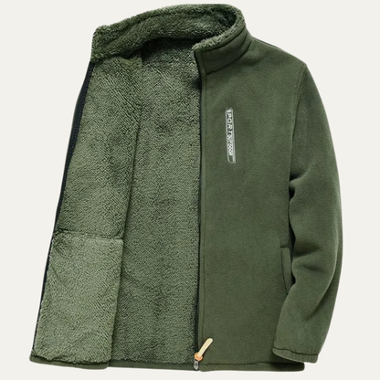 Men's Thermal Fleece Jacket Zip-Up Outdoor