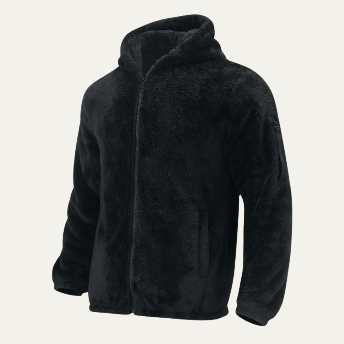 Men's Soft Velvet Fleece Hoodie Jacket