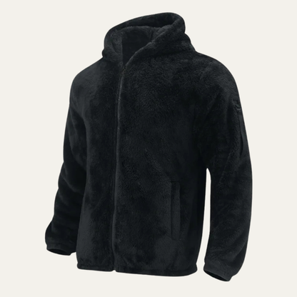 Men's Soft Velvet Fleece Hoodie Jacket