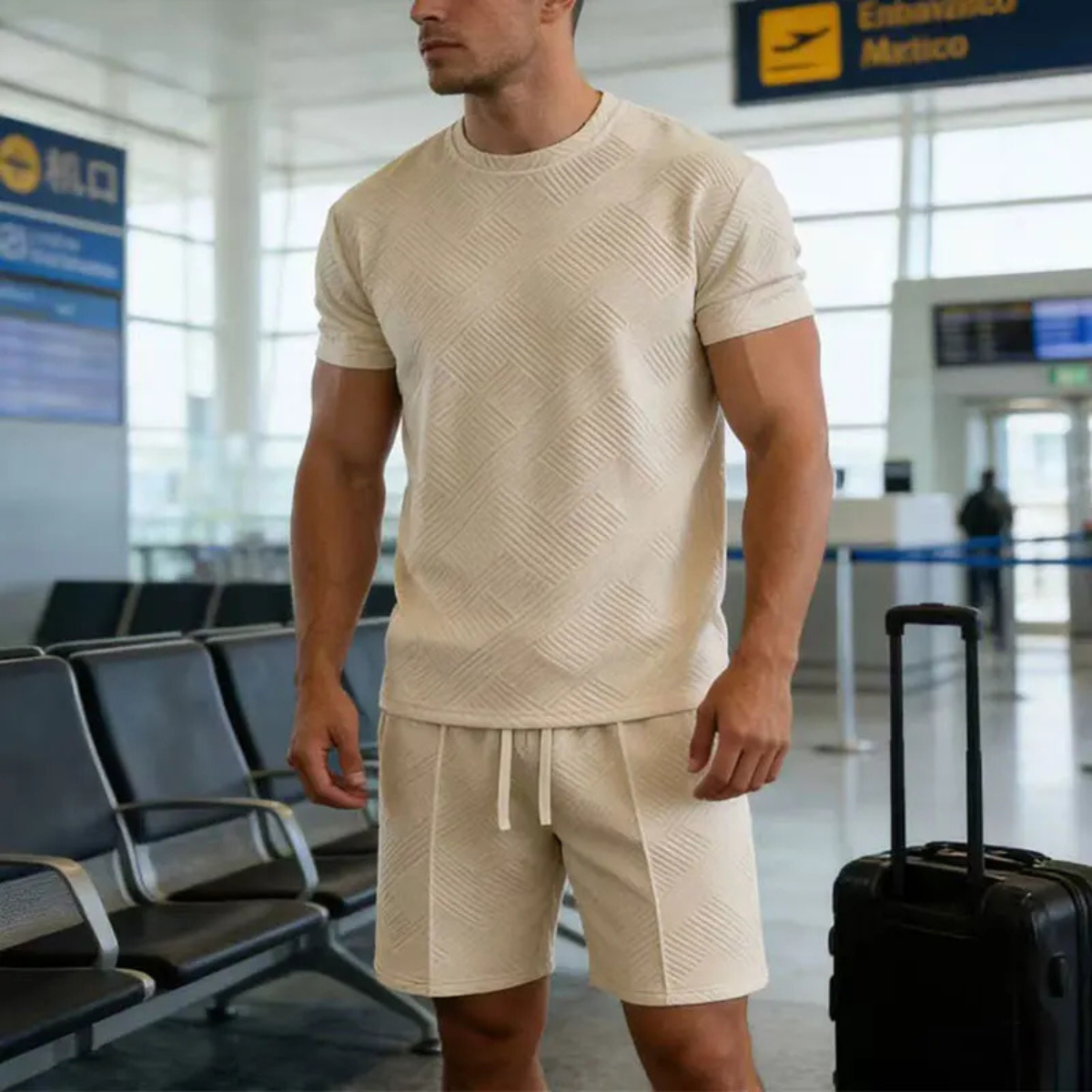 Men's Summer T Shirt And Shorts Set