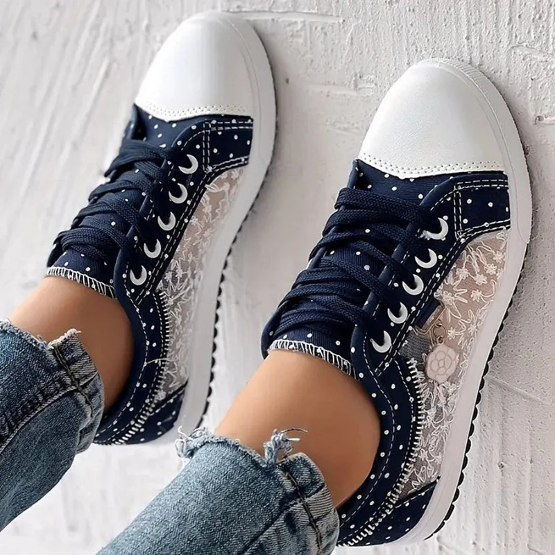 Women's Low- Sneakers Tie-Front