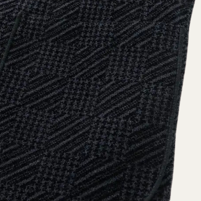 Mens Chenille Blazer Soft Fur Lined Navy