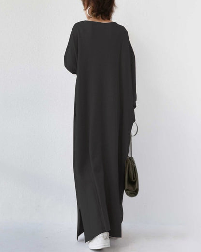 Women's Long Sleeve Winter Maxi Dress