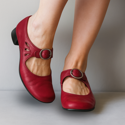 Women's Mary Jane Buckle Strap Shoes