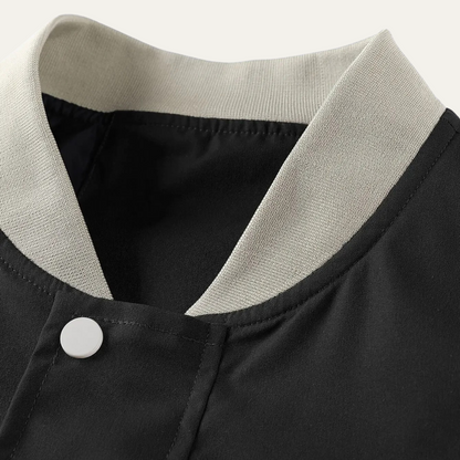 Men's Casual Bomber Jacket Zip Up