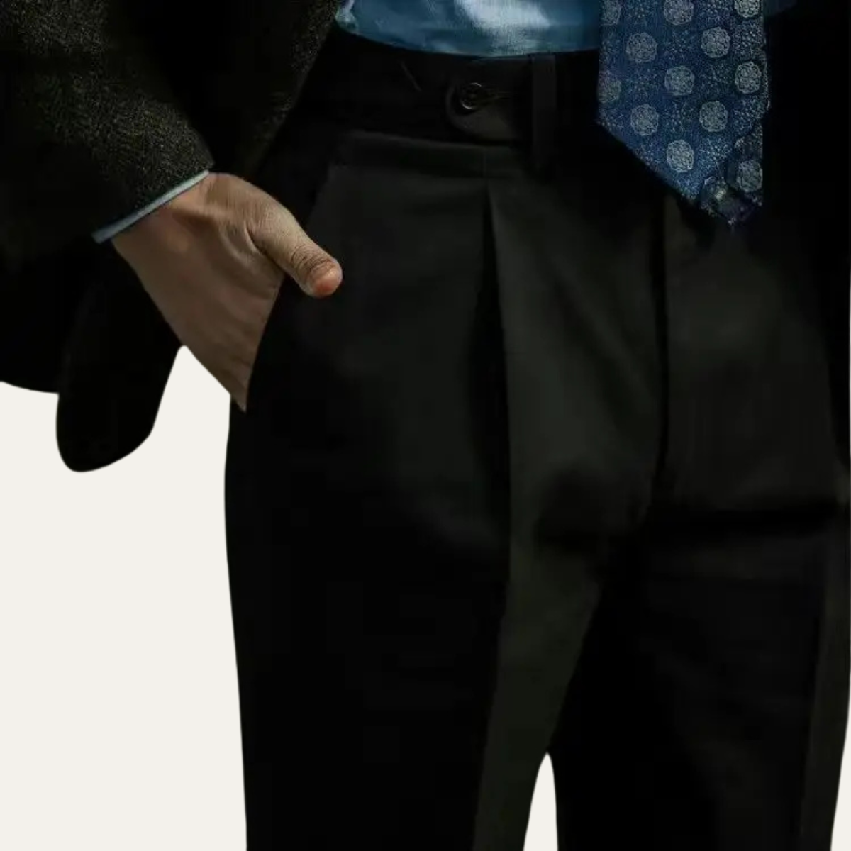 Men's Casual Business Trousers Loose Fit