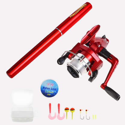 Portable Mini Telescopic Fishing Rod Reel Combo