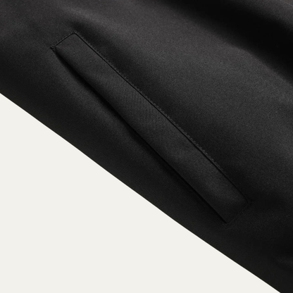 Lecco Men's Hooded Bomber Jacket Multi Layer