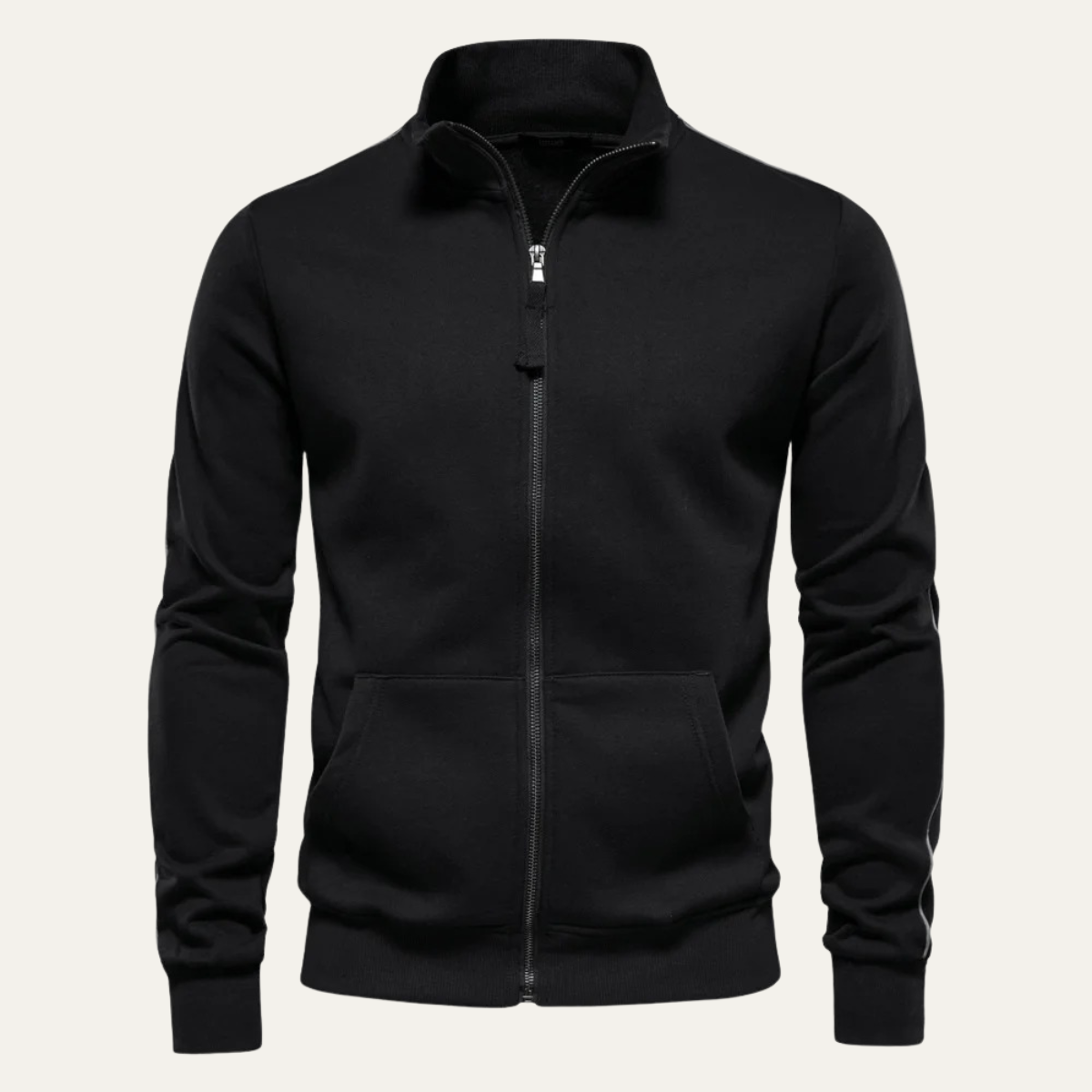 Men's Cotton Zip Up Jacket With Pockets