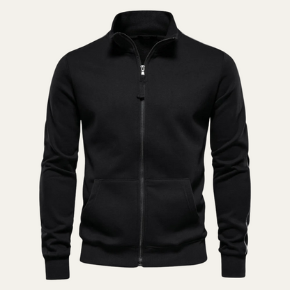 Men's Cotton Zip Up Jacket With Pockets