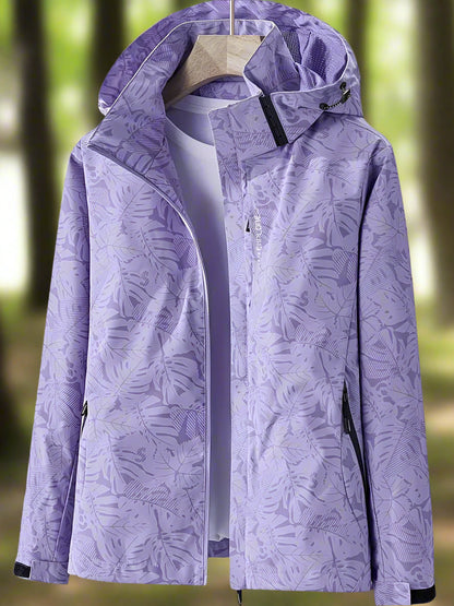 Women's Hooded Zip Up Outdoor Jacket