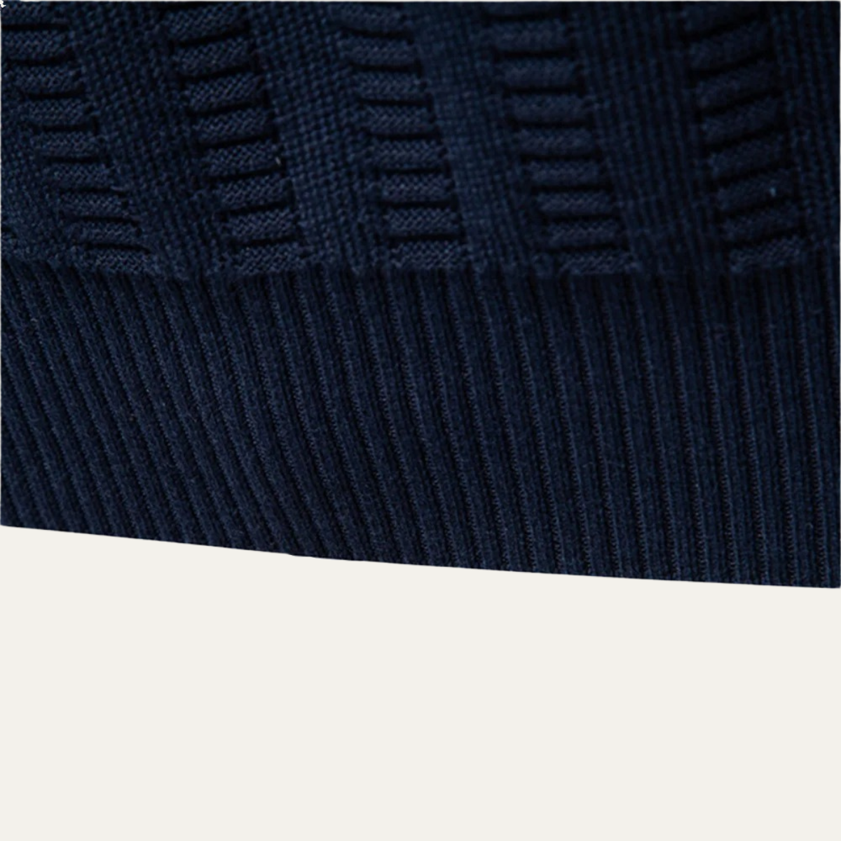 Men's Quarter Zip Winter Sweater Knit