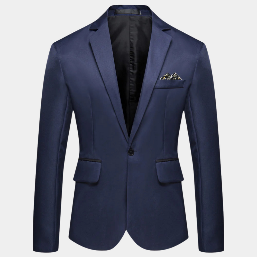 Men's Blazer Refined Wool Tailoring Navy