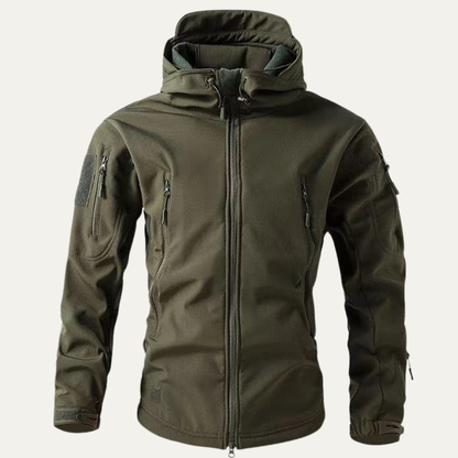 Men's Softshell Fleece Lined Windbreaker Jacket