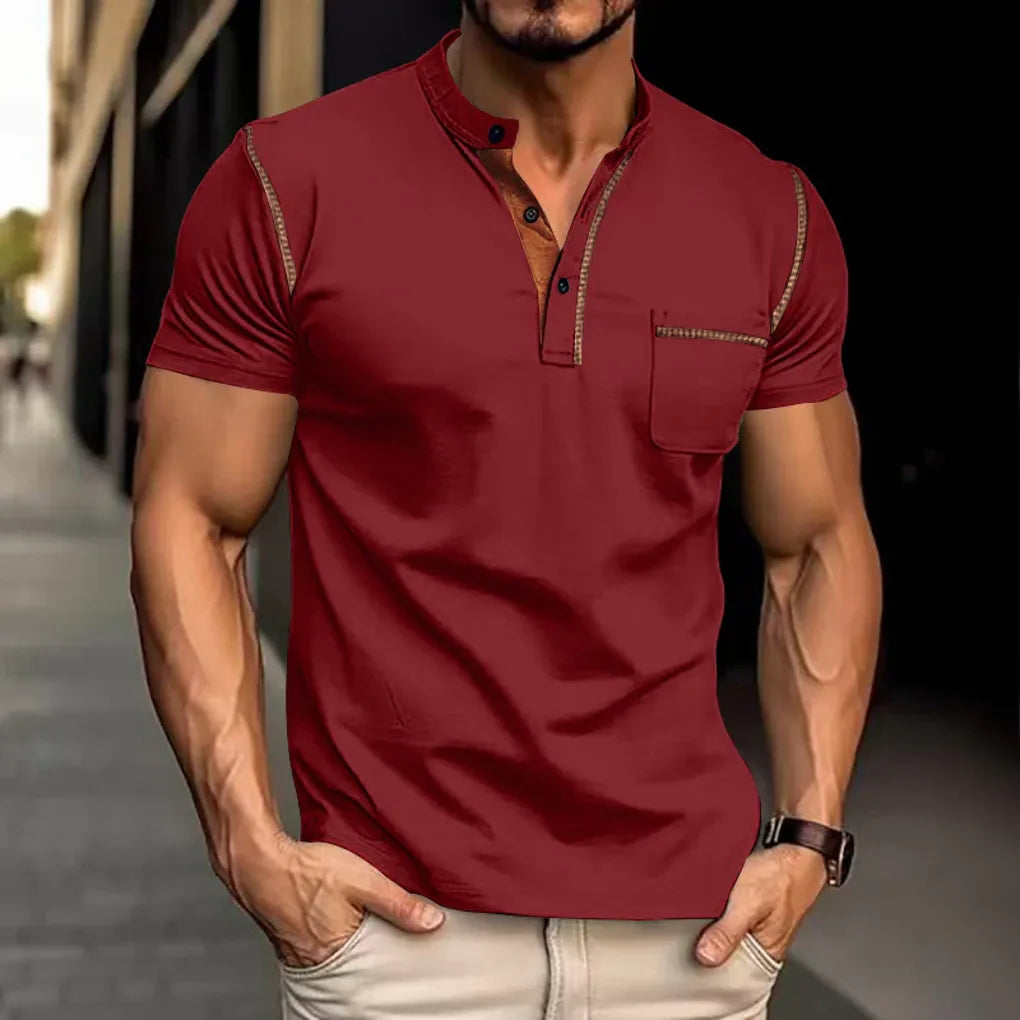 Men's Polo Shirt Cotton Elegant White
