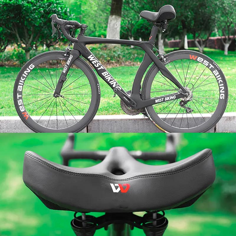 Comfortable Bike Seat Extra Wide Cushion - Vonnera