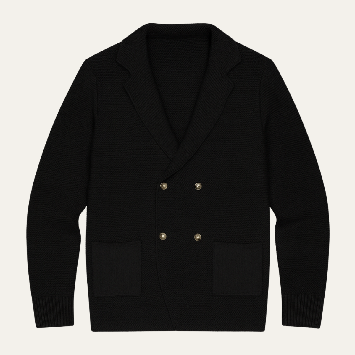 Men's Double Breasted Knit Cardigan Smart Casual - Vonnera