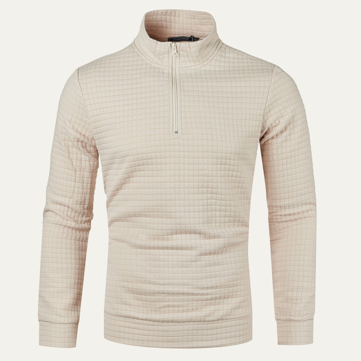 Men's Lightweight Quilted Half Zip Sweater - Vonnera