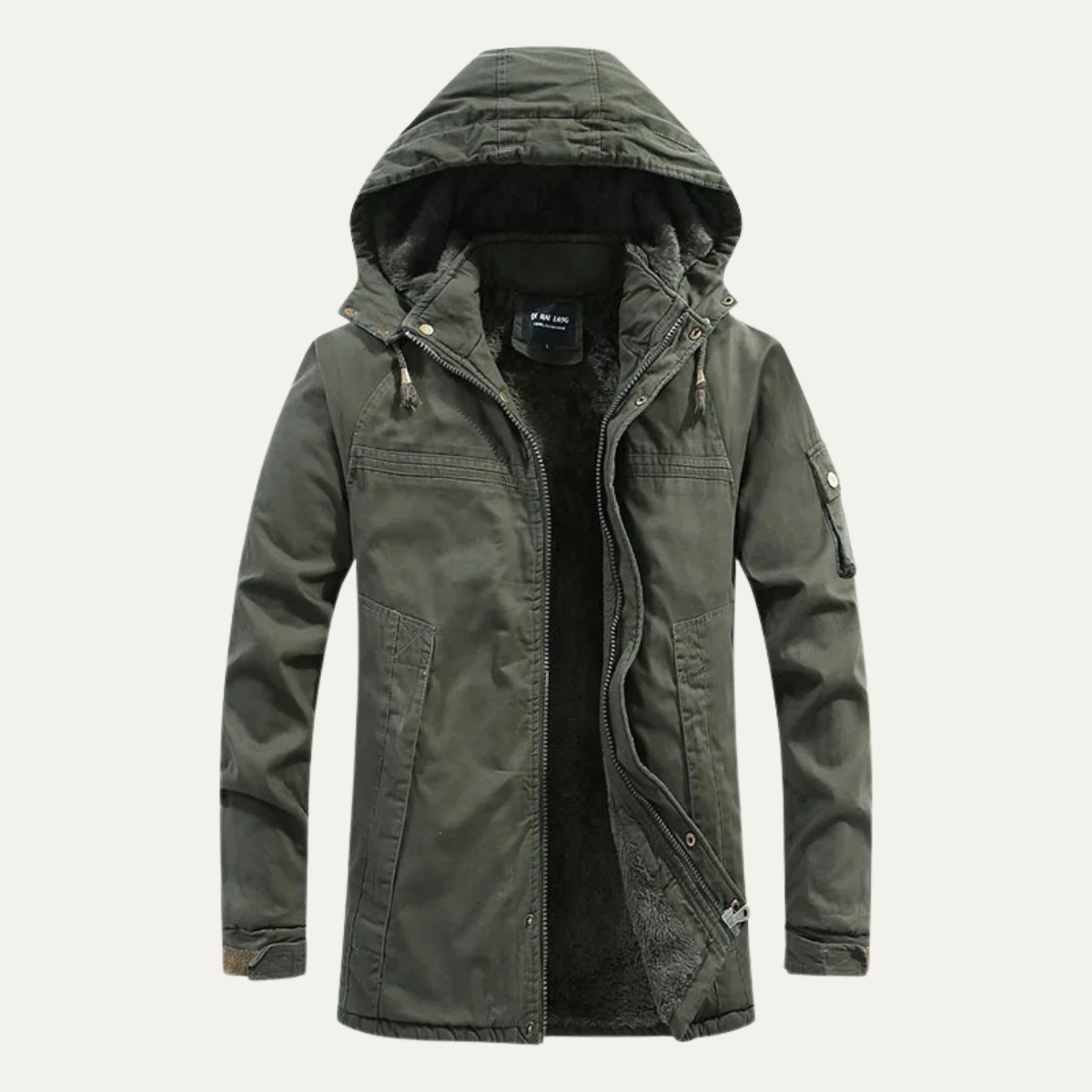 Men's Cotton Hooded Jacket Warm Inner Lining - Vonnera