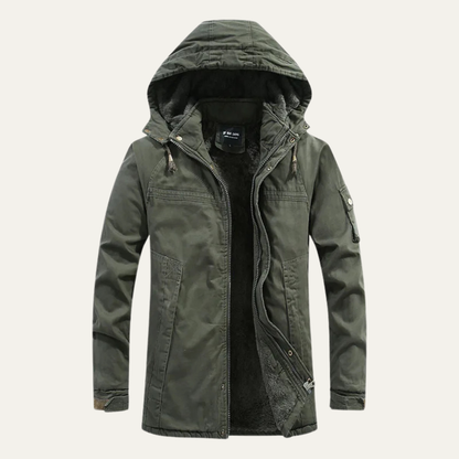 Men's Cotton Hooded Jacket Warm Inner Lining - Vonnera