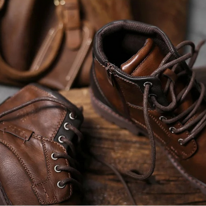 Men's Leather Combat Boots