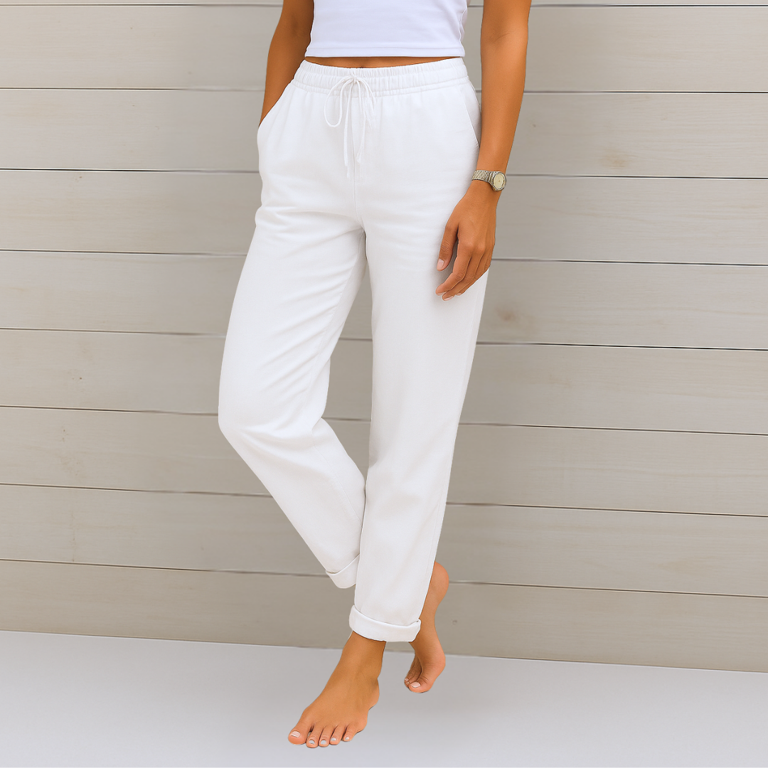 Women's Breathable Pants Elastic Waist