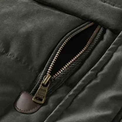 Men's Thick Warm Parka Coat Fur Lined Hooded