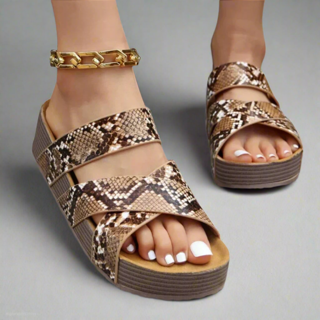 Women's Open-Toe Cross Strap Sandals